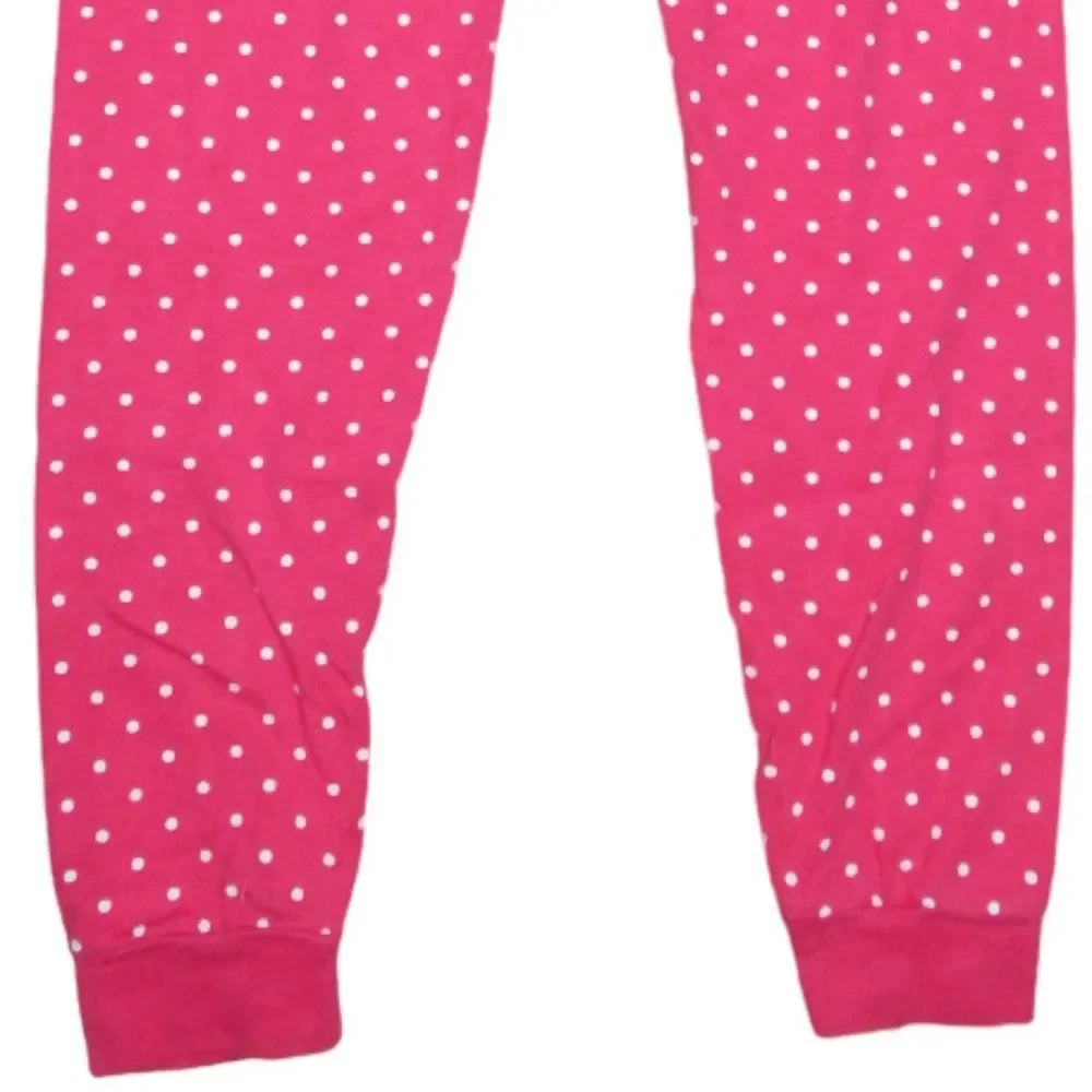 Gymboree girls size 12 hot pink polka dot sleepwear 100% cotton pajama pants